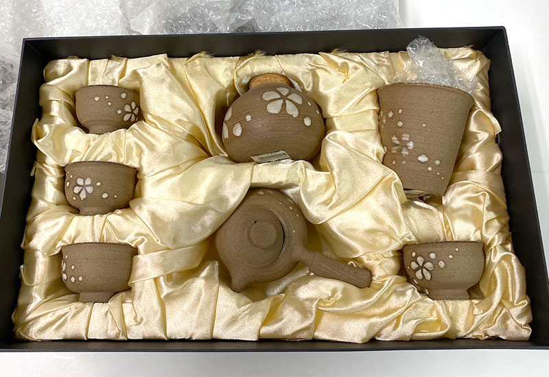 清窯 湯潤清 黑陶桐花茶具組